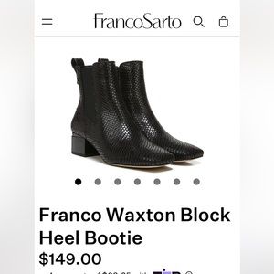 Franco Sarto booties, brand new in box